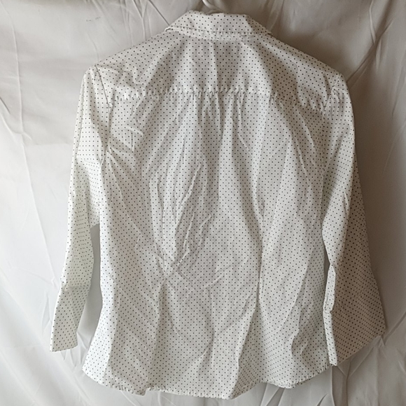 Faconnable white polka dot button down shirt - Picture 2 of 4